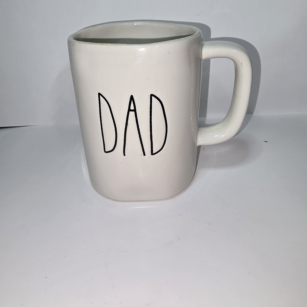 Rae Dunn Classic White 'Dad' Mug